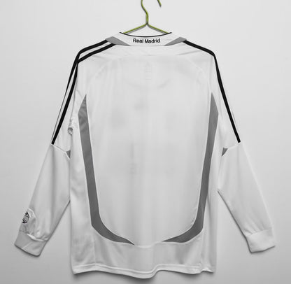 06/07 Real madrid home long sleeve