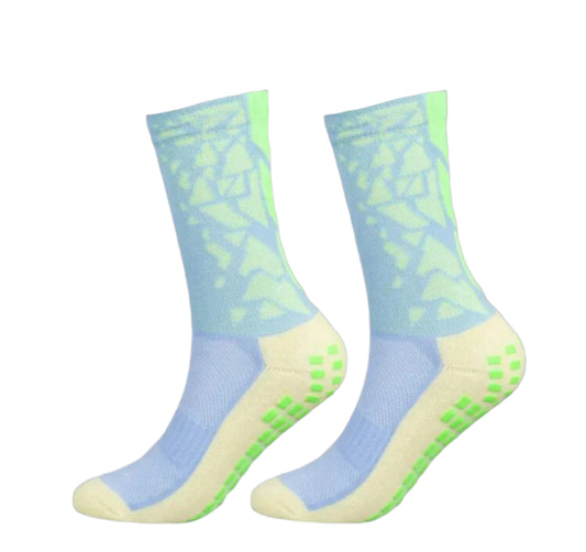 Blue Breathable GRIP SOCKS