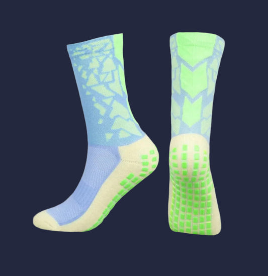 Blue Breathable GRIP SOCKS